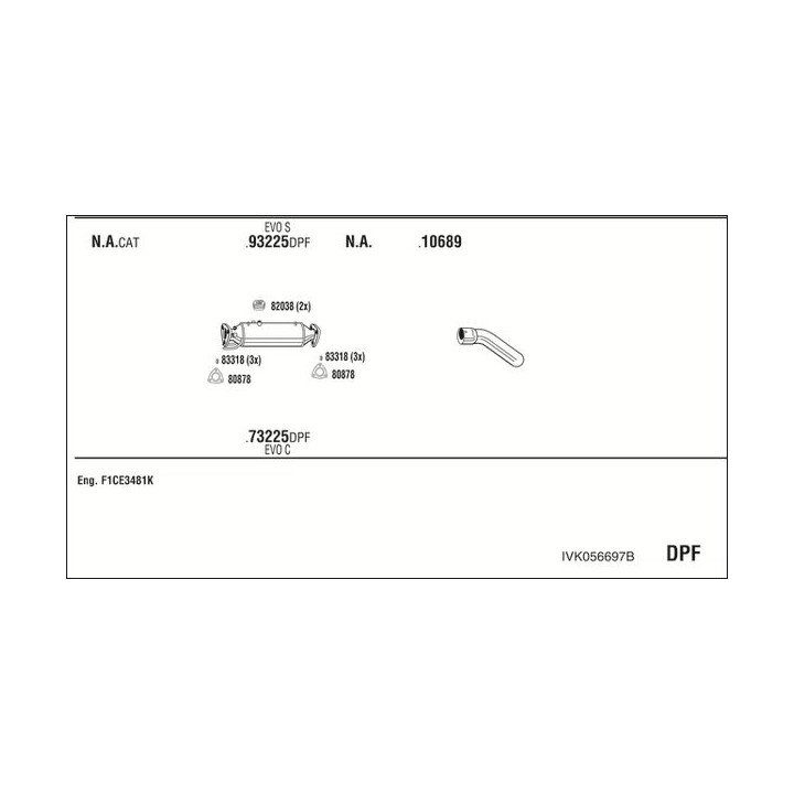 Išmetimo sistema WALKER IVK056697B