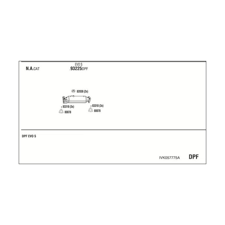 Išmetimo sistema WALKER IVK057775A