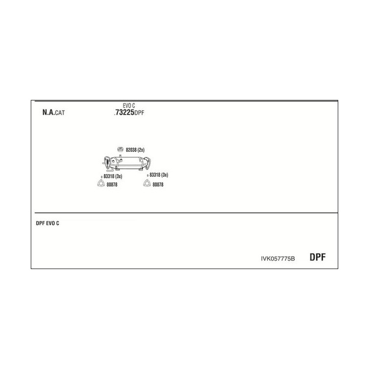 Išmetimo sistema WALKER IVK057775B