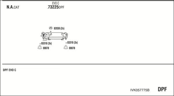 Išmetimo sistema WALKER IVK057775B