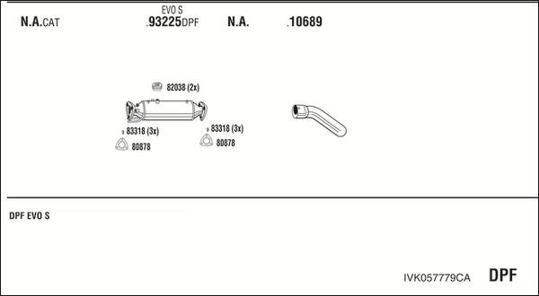 Išmetimo sistema WALKER IVK057779CA