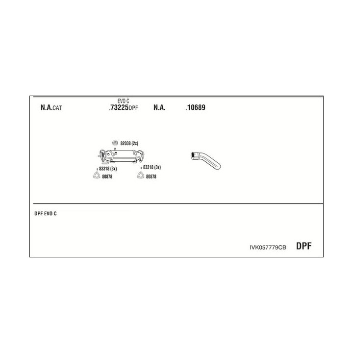 Išmetimo sistema WALKER IVK057779CB