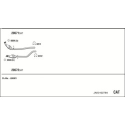 Išmetimo sistema WALKER JAK010279A