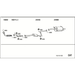 Išmetimo sistema WALKER KI21013B