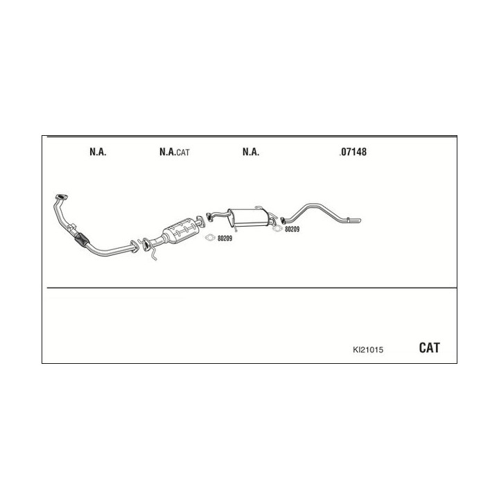 Išmetimo sistema WALKER KI21015