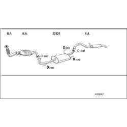 Išmetimo sistema WALKER KI26001