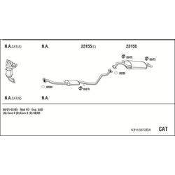 Išmetimo sistema WALKER KIH15672BA
