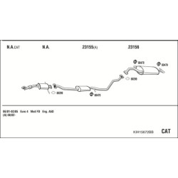 Išmetimo sistema WALKER KIH15672BB