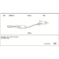 Išmetimo sistema WALKER KIH16030B