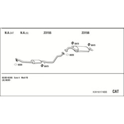Išmetimo sistema WALKER KIH16174BB
