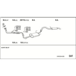 Išmetimo sistema WALKER KIK004426