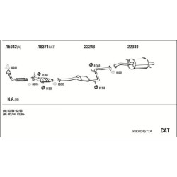 Išmetimo sistema WALKER KIK004577A