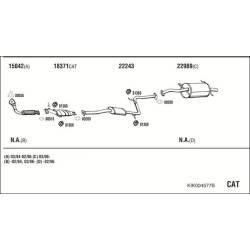 Išmetimo sistema WALKER KIK004577B