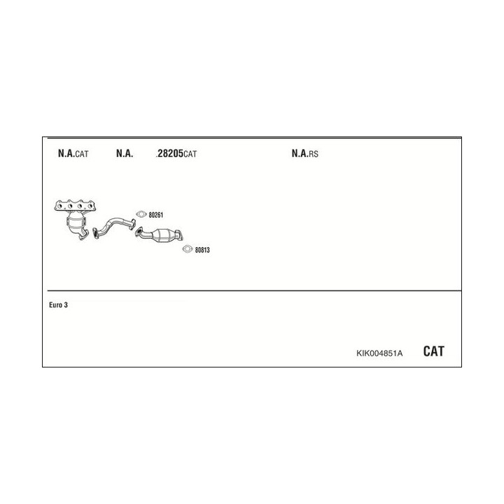 Išmetimo sistema WALKER KIK004851A
