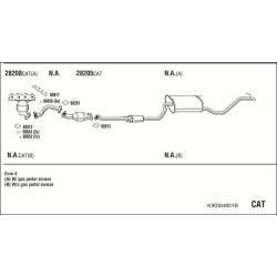 Išmetimo sistema WALKER KIK004851B