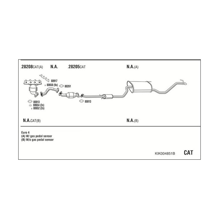 Išmetimo sistema WALKER KIK004851B