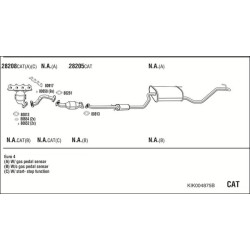 Išmetimo sistema WALKER KIK004875B