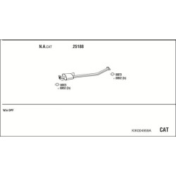 Išmetimo sistema WALKER KIK004959A