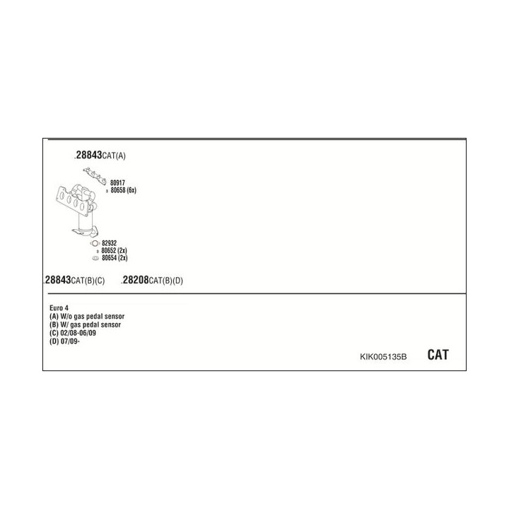Išmetimo sistema WALKER KIK005135B