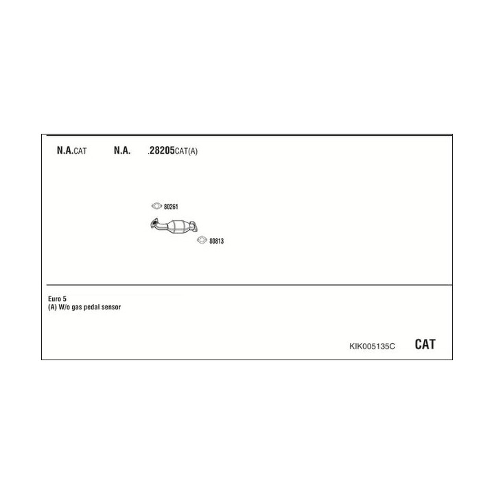 Išmetimo sistema WALKER KIK005135C
