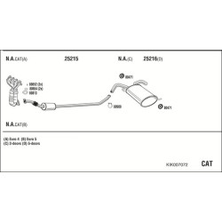 Išmetimo sistema WALKER KIK007072