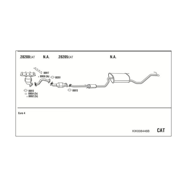 Išmetimo sistema WALKER KIK008446B