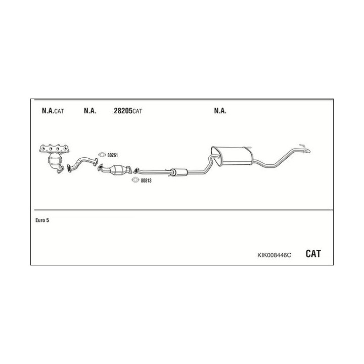 Išmetimo sistema WALKER KIK008446C