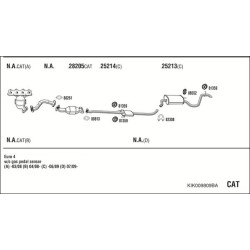 Išmetimo sistema WALKER KIK009809BA