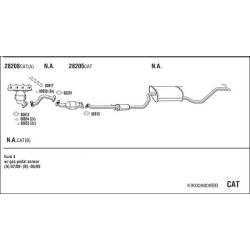 Išmetimo sistema WALKER KIK009809BB