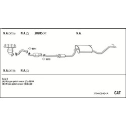 Išmetimo sistema WALKER KIK009934A