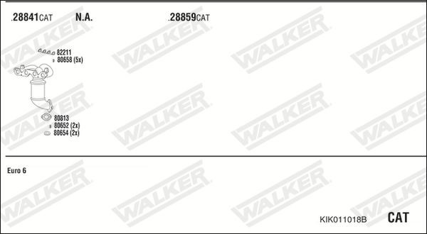 Išmetimo sistema WALKER KIK011018B