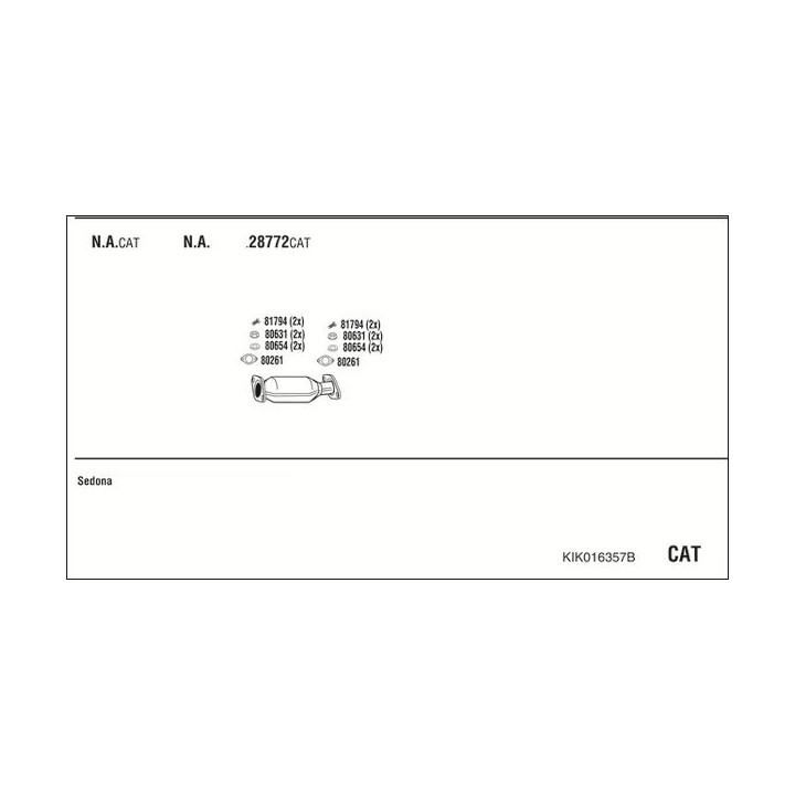 Išmetimo sistema WALKER KIK016357B