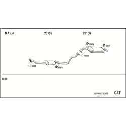 Išmetimo sistema WALKER KIK017308B