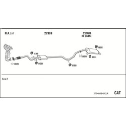 Išmetimo sistema WALKER KIK018042A
