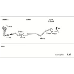 Išmetimo sistema WALKER KIK018042B