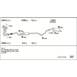 Išmetimo sistema WALKER KIK019195B