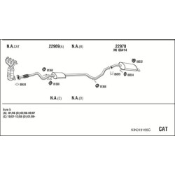 Išmetimo sistema WALKER KIK019195C
