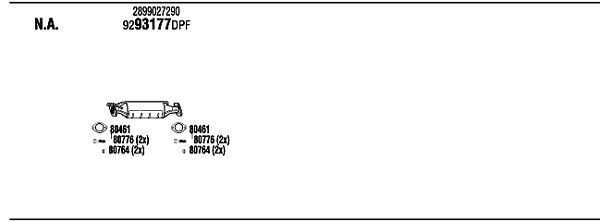 Išmetimo sistema WALKER KIK019620A
