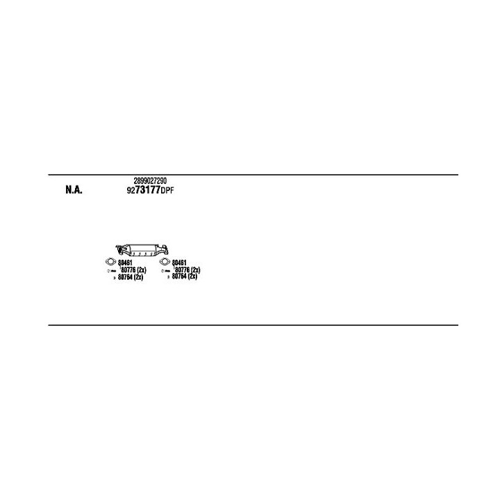 Išmetimo sistema WALKER KIK019620B