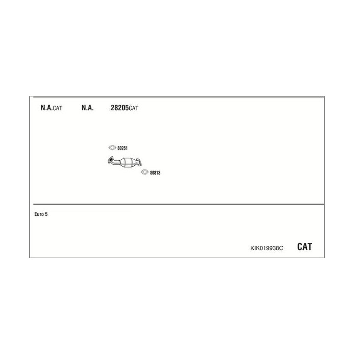Išmetimo sistema WALKER KIK019938C