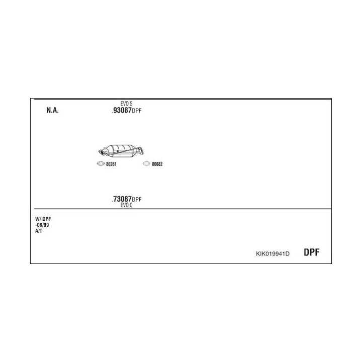 Išmetimo sistema WALKER KIK019941D