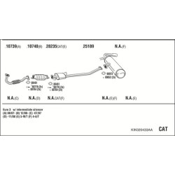 Išmetimo sistema WALKER KIK020433AA