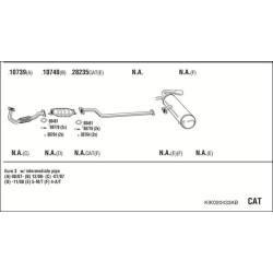 Išmetimo sistema WALKER KIK020433AB