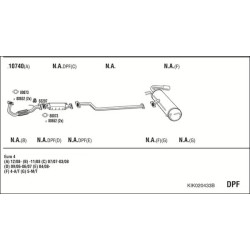 Išmetimo sistema WALKER KIK020433B