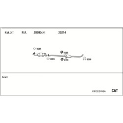 Išmetimo sistema WALKER KIK022493A