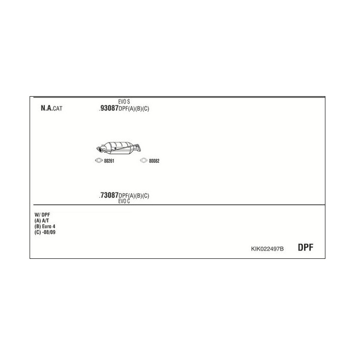 Išmetimo sistema WALKER KIK022497B