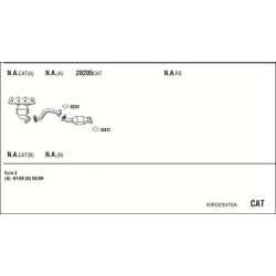 Išmetimo sistema WALKER KIK023470A