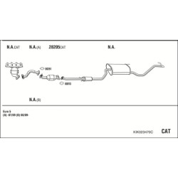 Išmetimo sistema WALKER KIK023470C