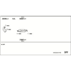 Išmetimo sistema WALKER KIK023474B