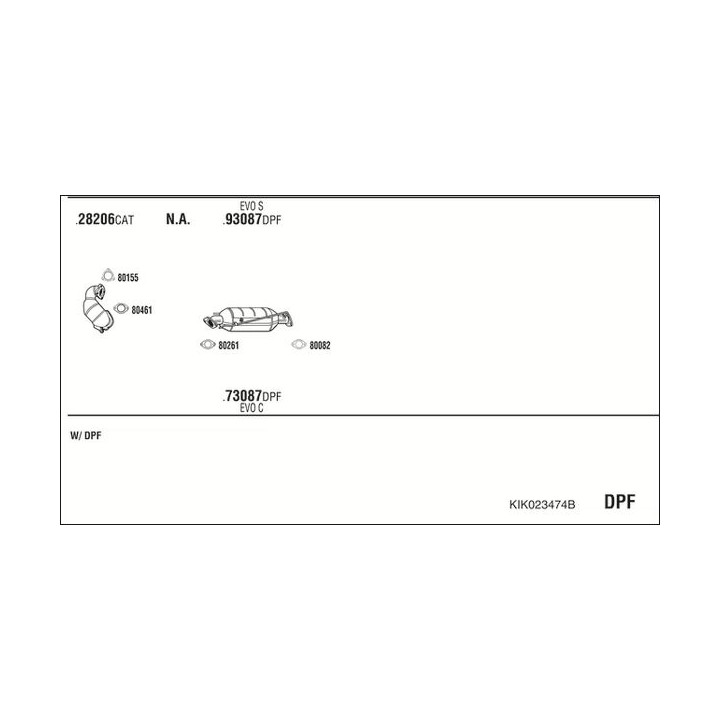 Išmetimo sistema WALKER KIK023474B